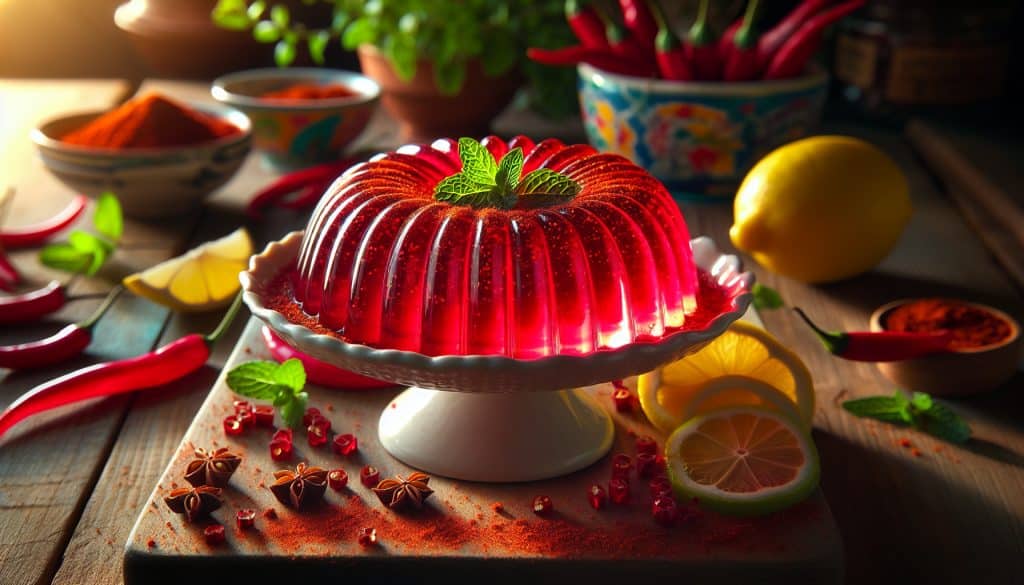 Gelatina de jamaica con chile y sus deliciosas variantes