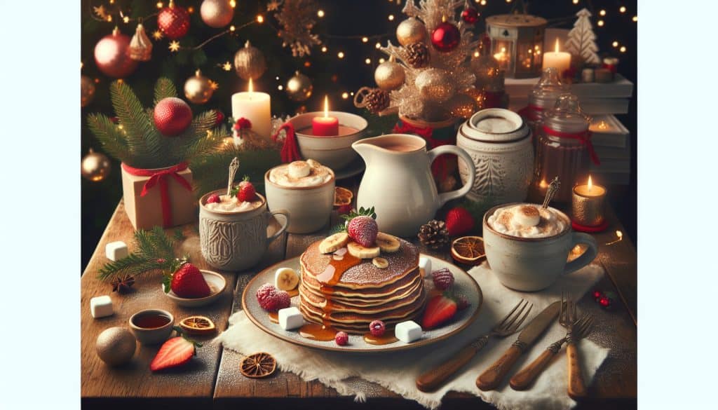 Hot cakes de avena Quaker® navideños fáciles de preparar