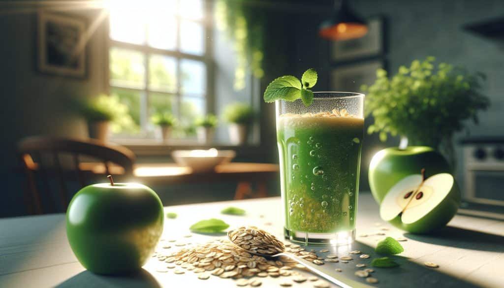 Licuado de manzana verde con Avena Quaker®️ en 5 minutos