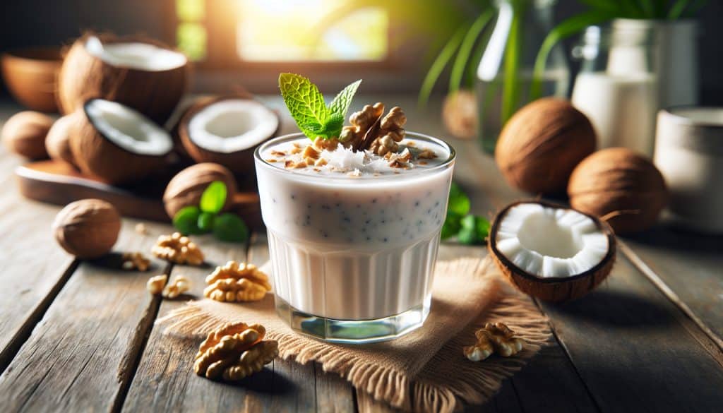 Smoothie de coco con nuez: receta fácil y deliciosa