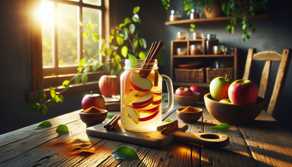 Agua infusionada de manzana y canela: beneficios y preparación