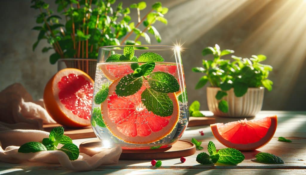 Agua infusionada de toronja y menta: beneficios y recetas