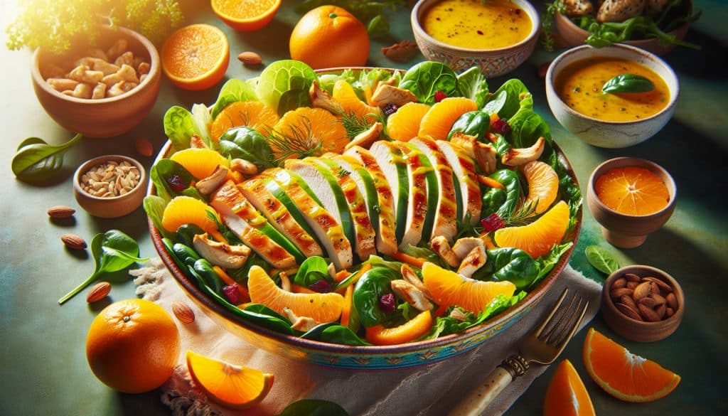 Ensalada de pollo a la naranja: receta fácil y deliciosa