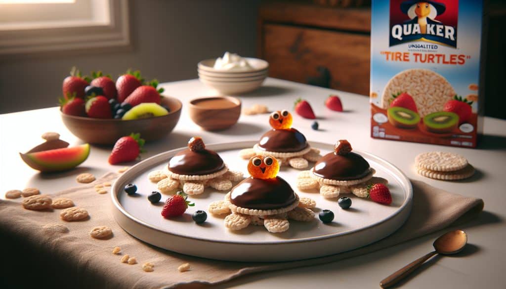 Postre de «Tortugas» con Rice Cake Quaker® sin sal